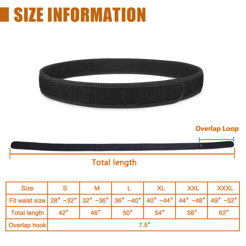 1.5" Buckleless Hook Duty Inner Belt - My Store