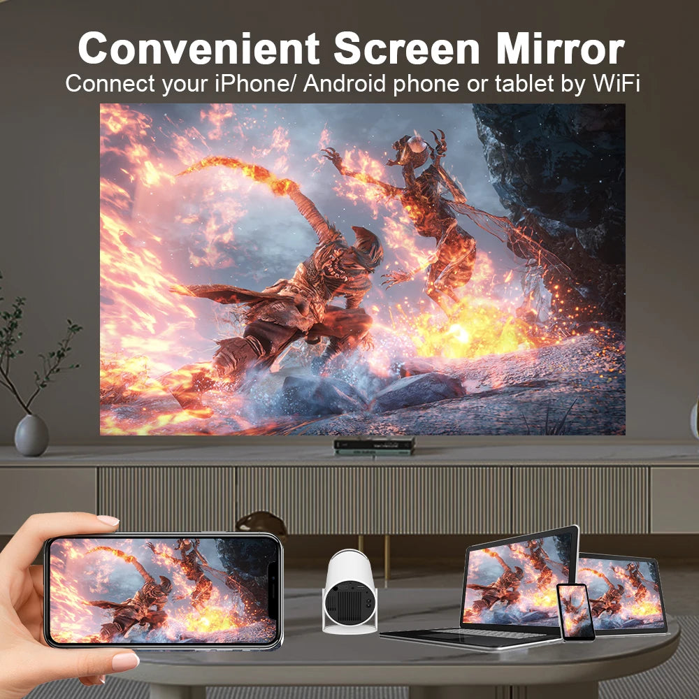 4K Home Cinema Portable Projector