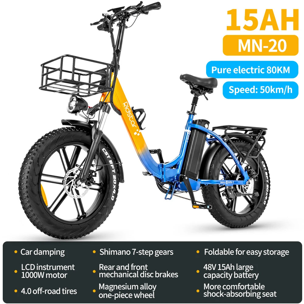 1000W Magnesium Wheel Off Road Ebike - My Store