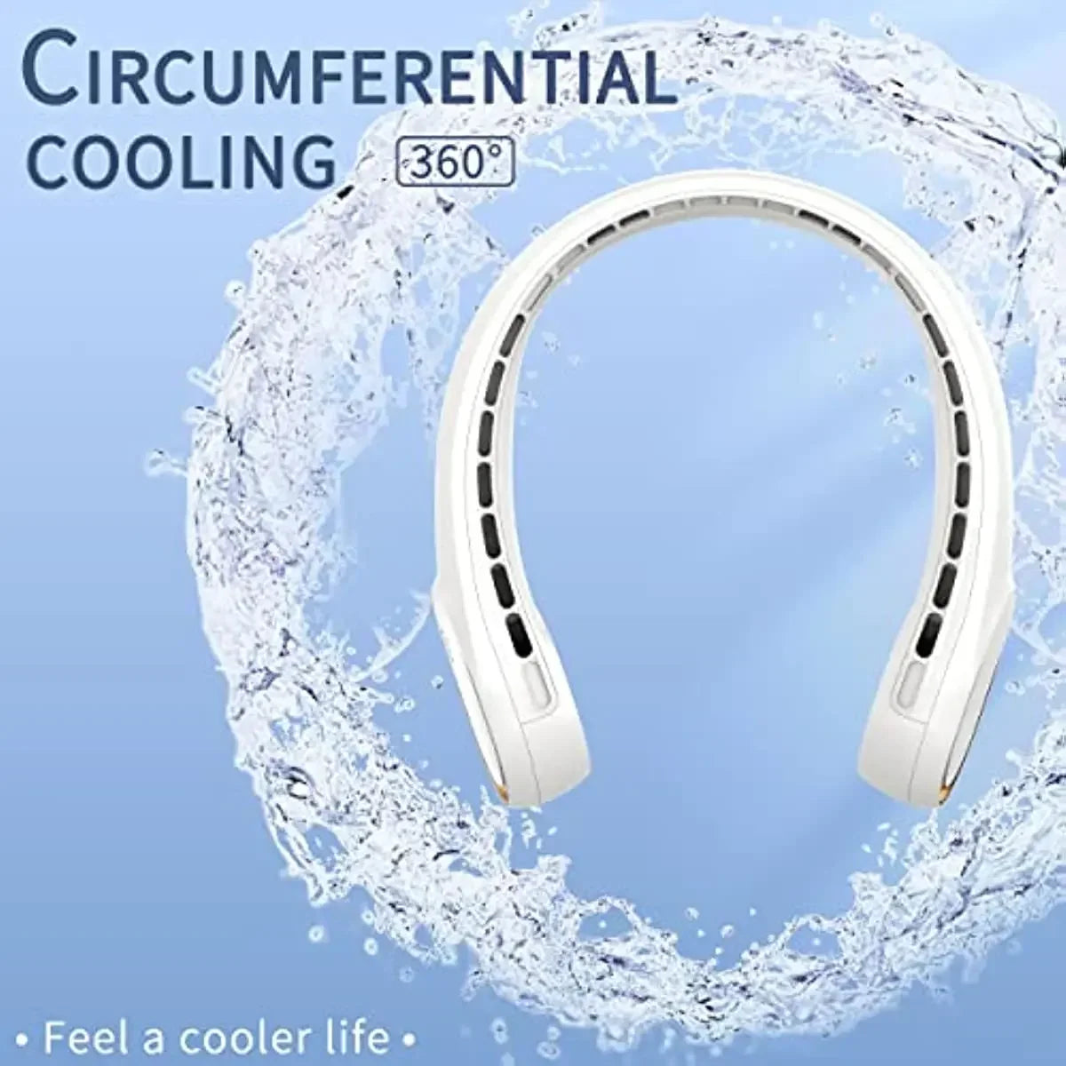 Portable Neck Fan 360° Cooling