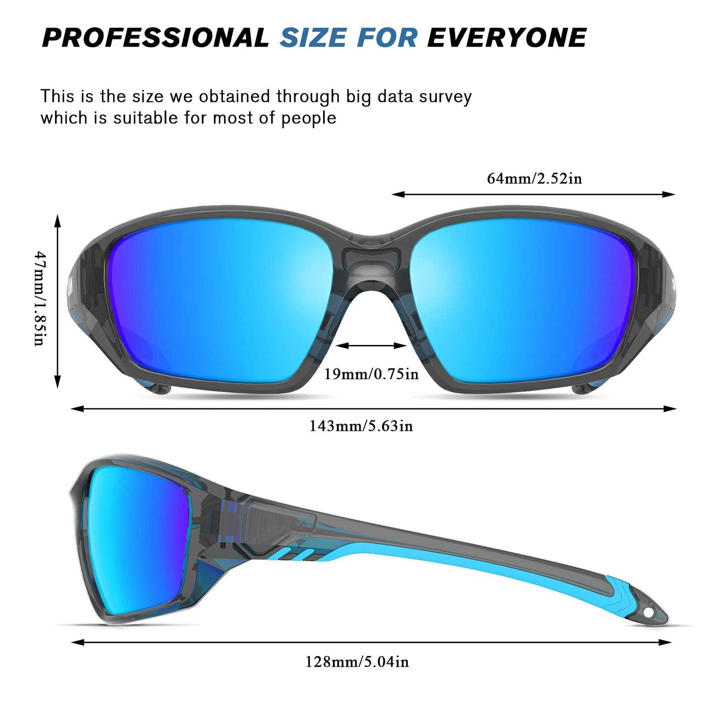 Polarized Sports Sunglasses For Running Cycling