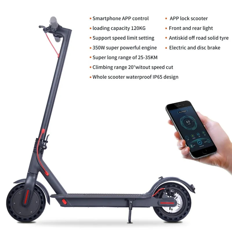 High-end adult electric scooter 350W folding, ultra-light smart mobility bike - My Store