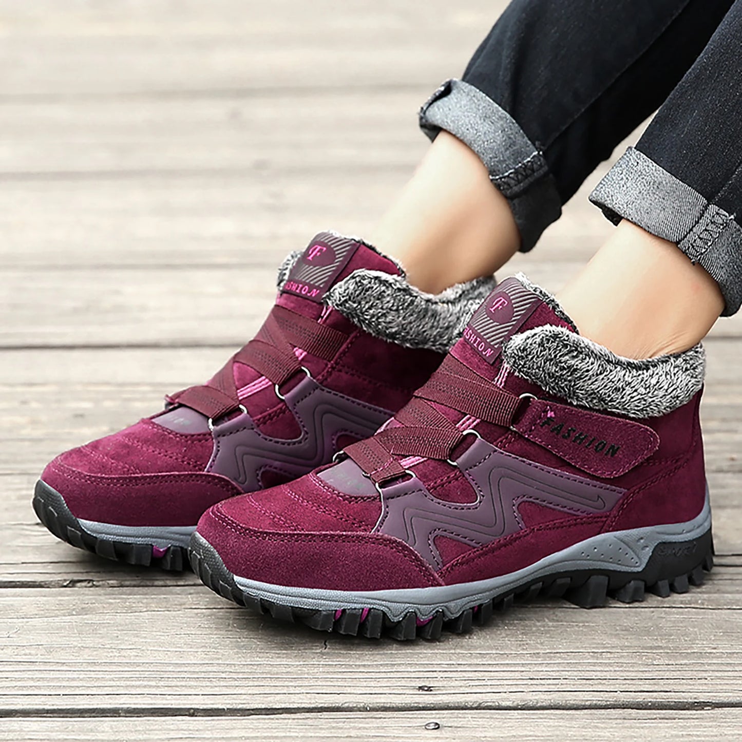 Winter Plush Snow Boots for Women - My Store