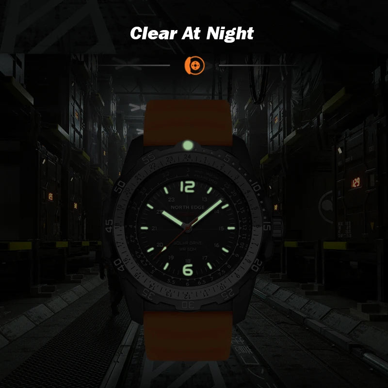 NORTH EDGE EVOQUE 2 Solar Power Watch Waterproof