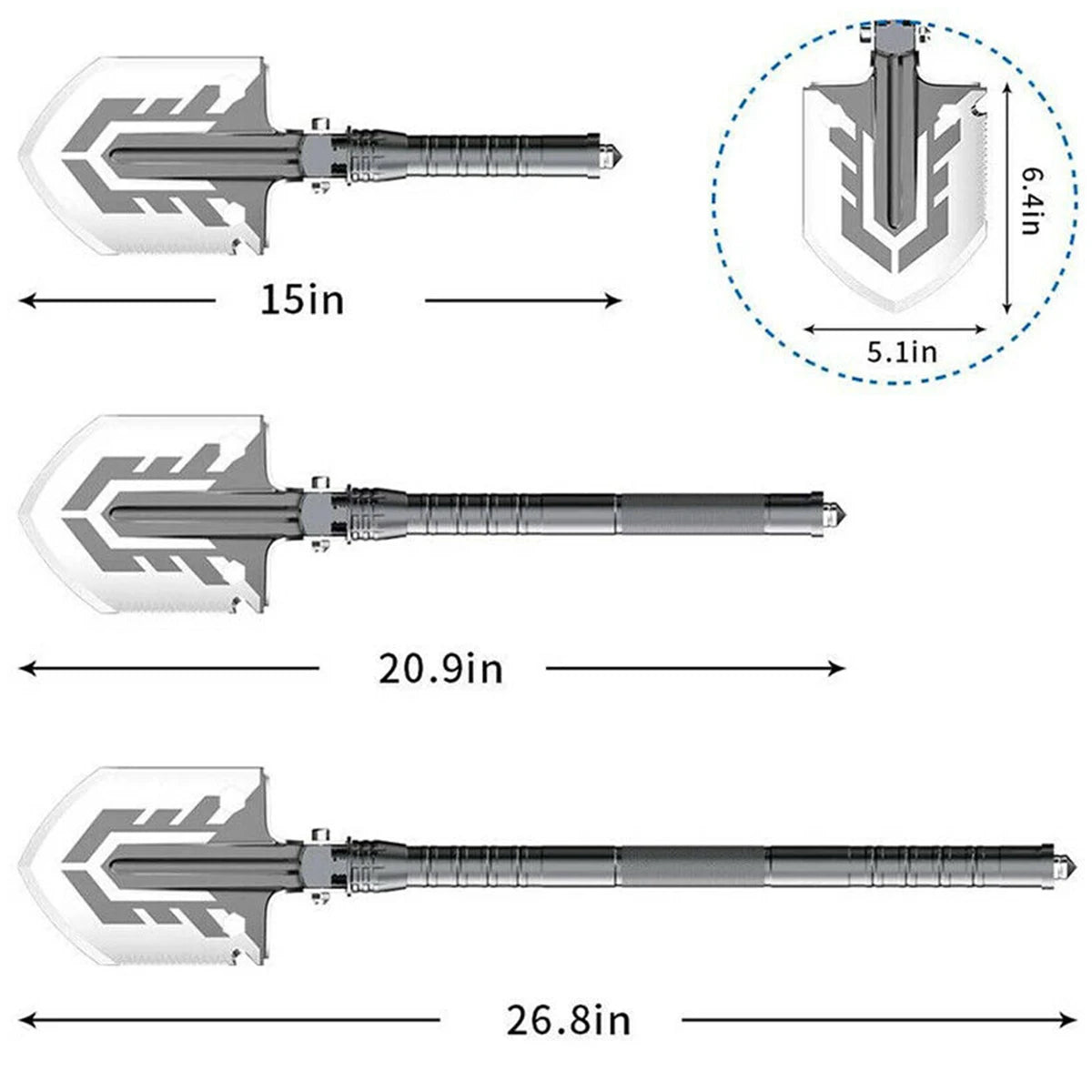 Multifunctional Military Shovel Survival Self-Defense Tool