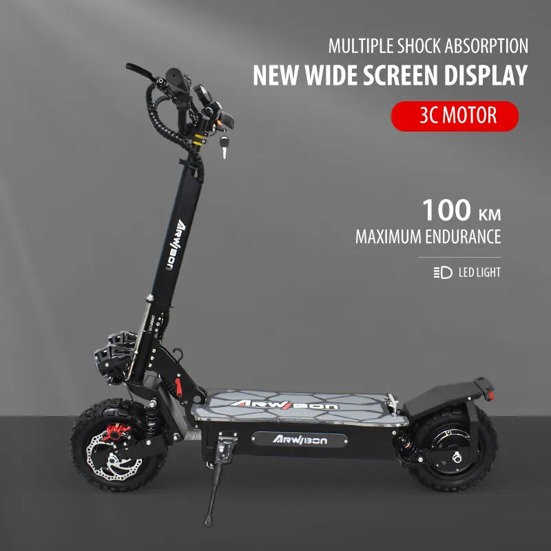 Powerful Electric Scooter, Double Motor W/Seat, 5600W - My Store