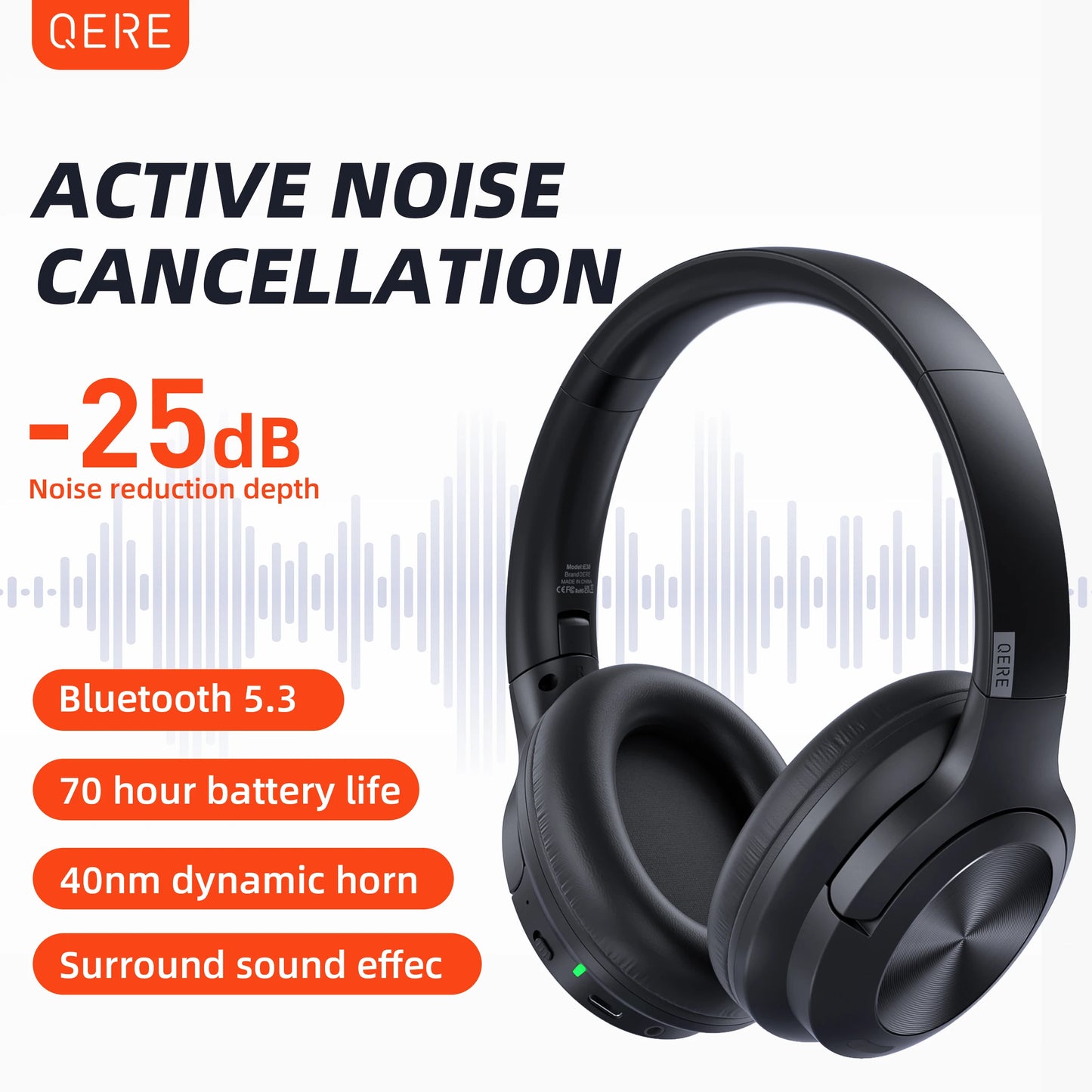 Wireless headphones, bluetooth 5.3 ANC Noise Cancellation, Hi-Res Audio - My Store