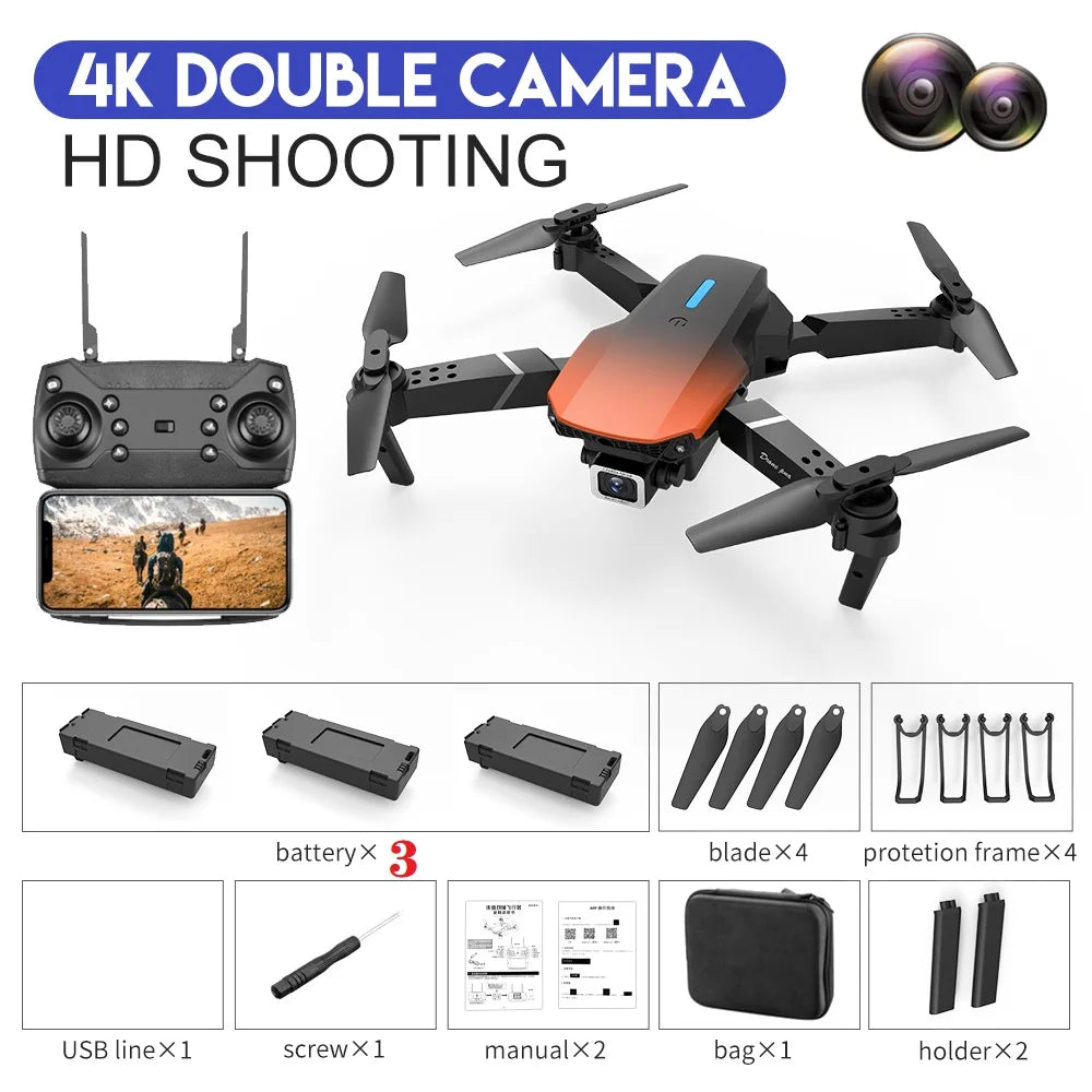 Quadcopter Drone With Wide Angle HD 4K Camera