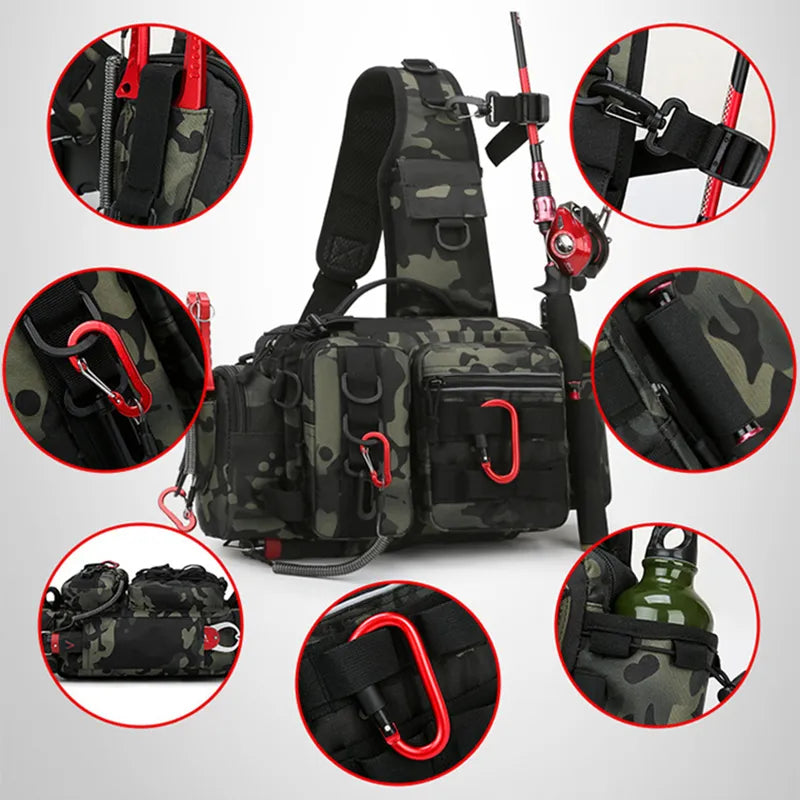 Fishing Tackle Bag Single Shoulder Crossbody - My Store