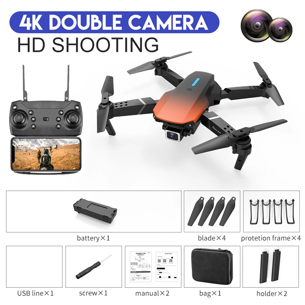 Quadcopter Drone With Wide Angle HD 4K Camera