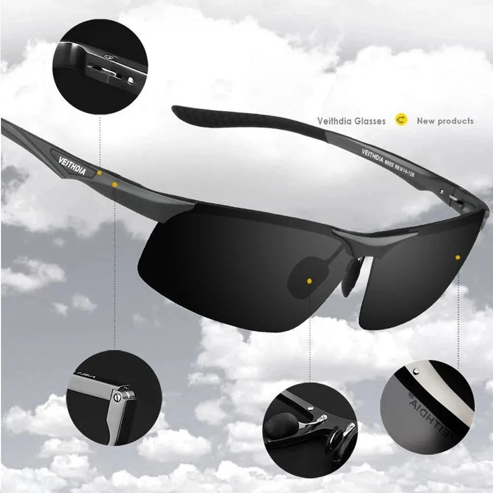 Aluminum Magnesium Men's Polarized Sun Glasses