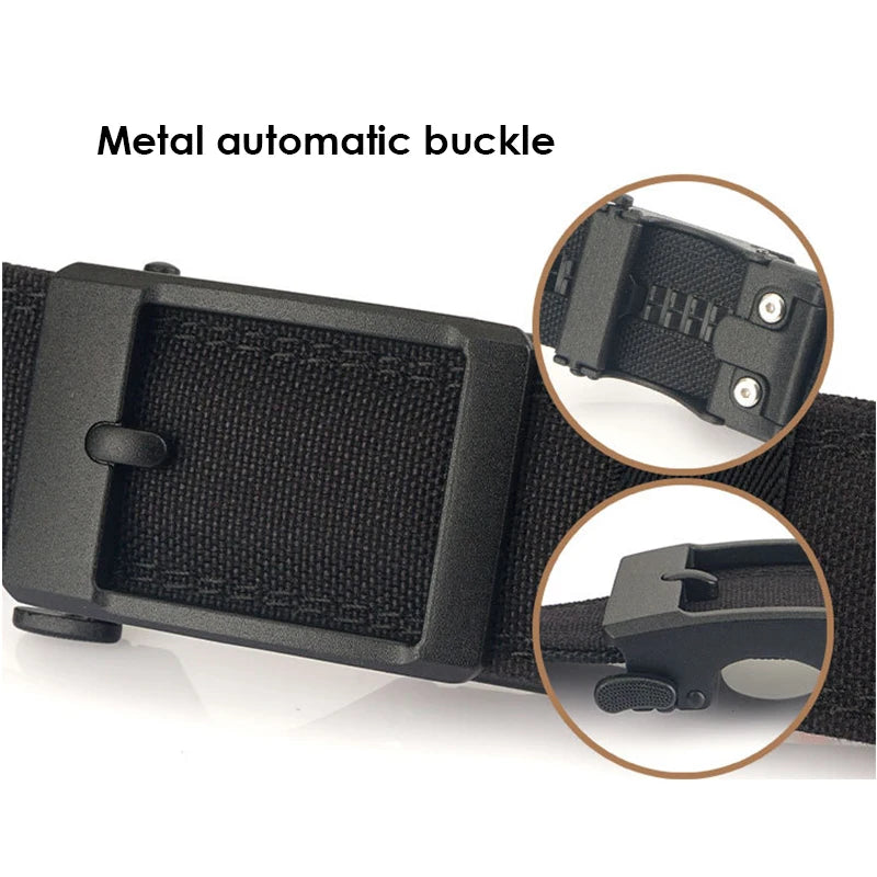 Hard Tactical Automatic Buckle IPSC Gun Belt 1100D Nylon