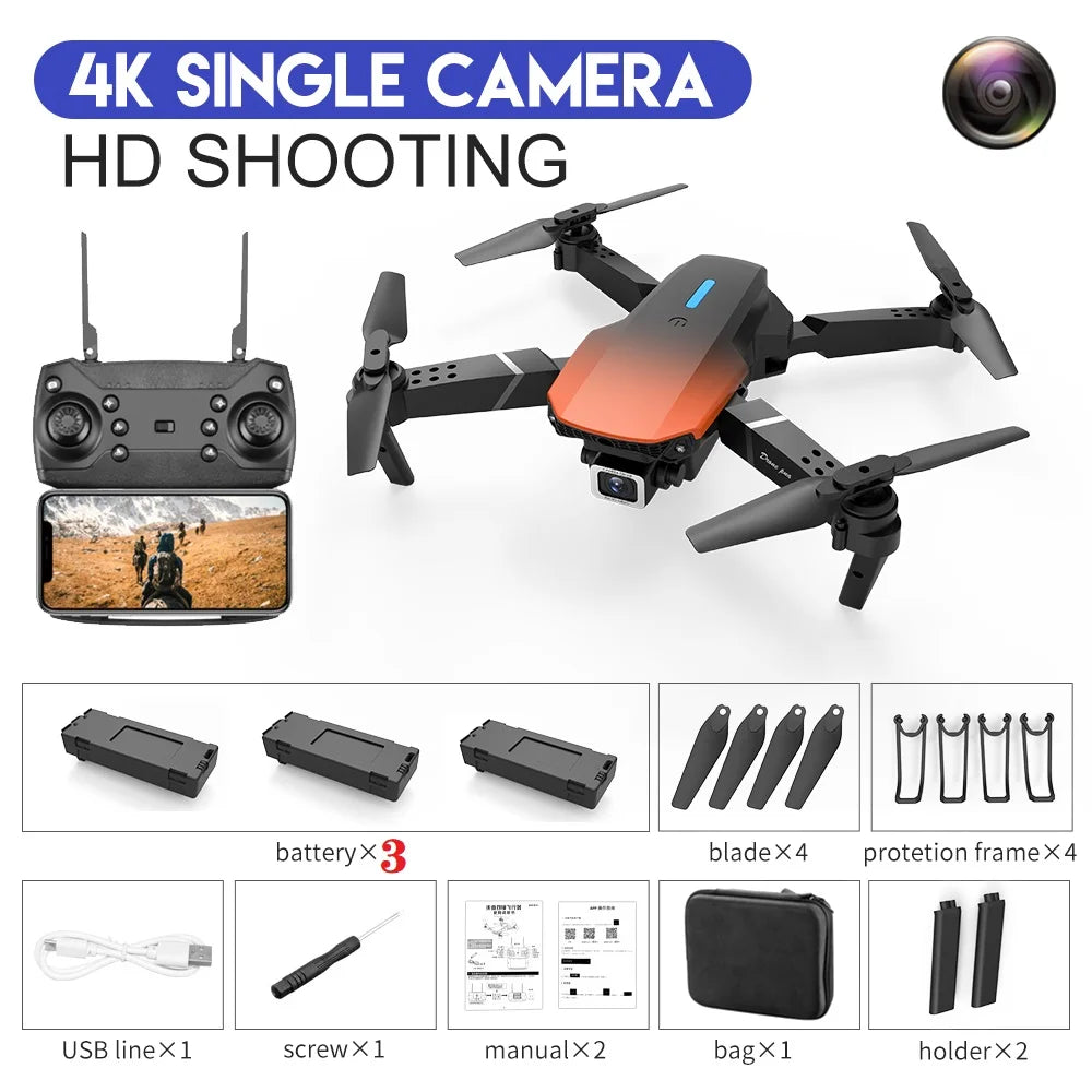 Quadcopter Drone With Wide Angle HD 4K Camera