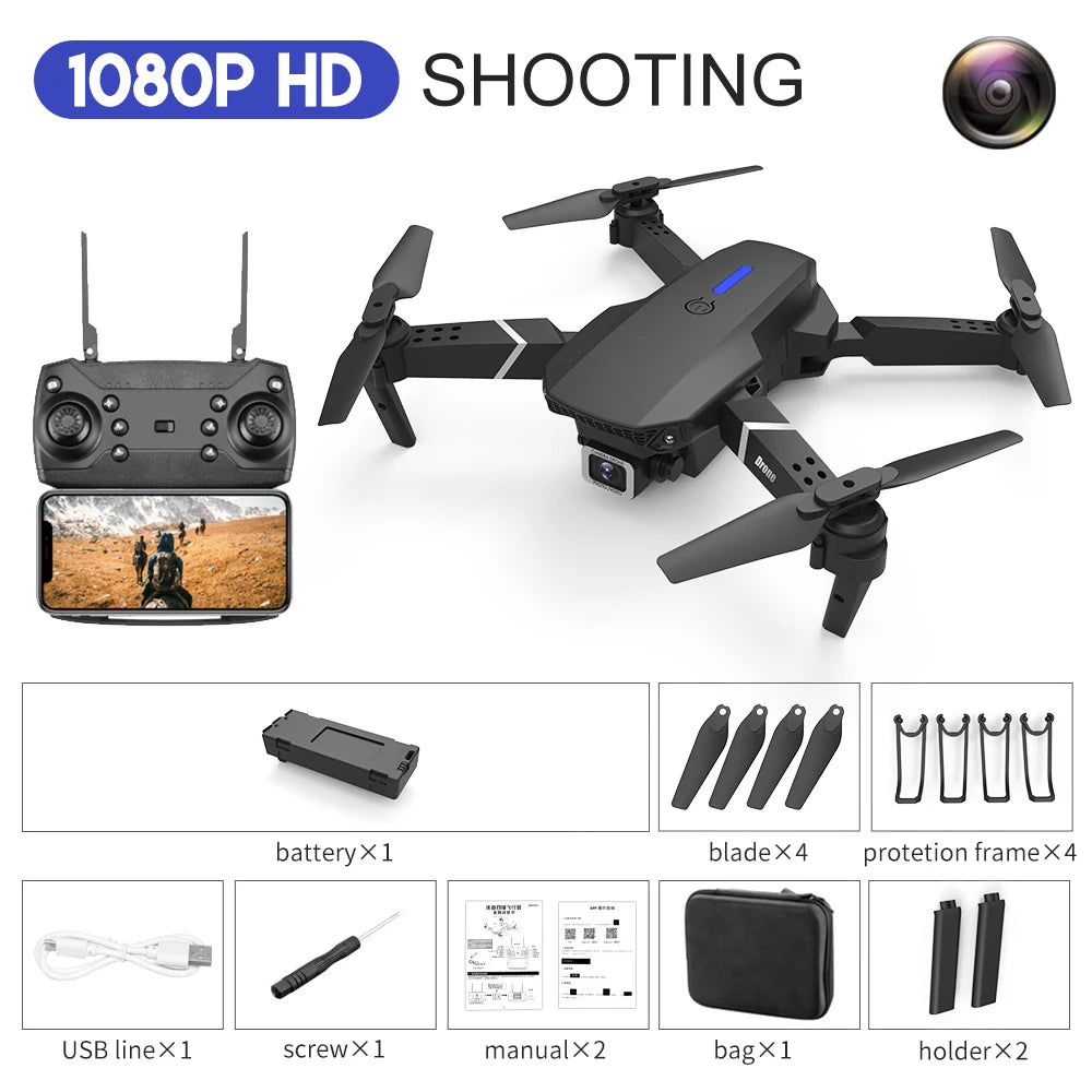 Quadcopter Drone With Wide Angle HD 4K Camera