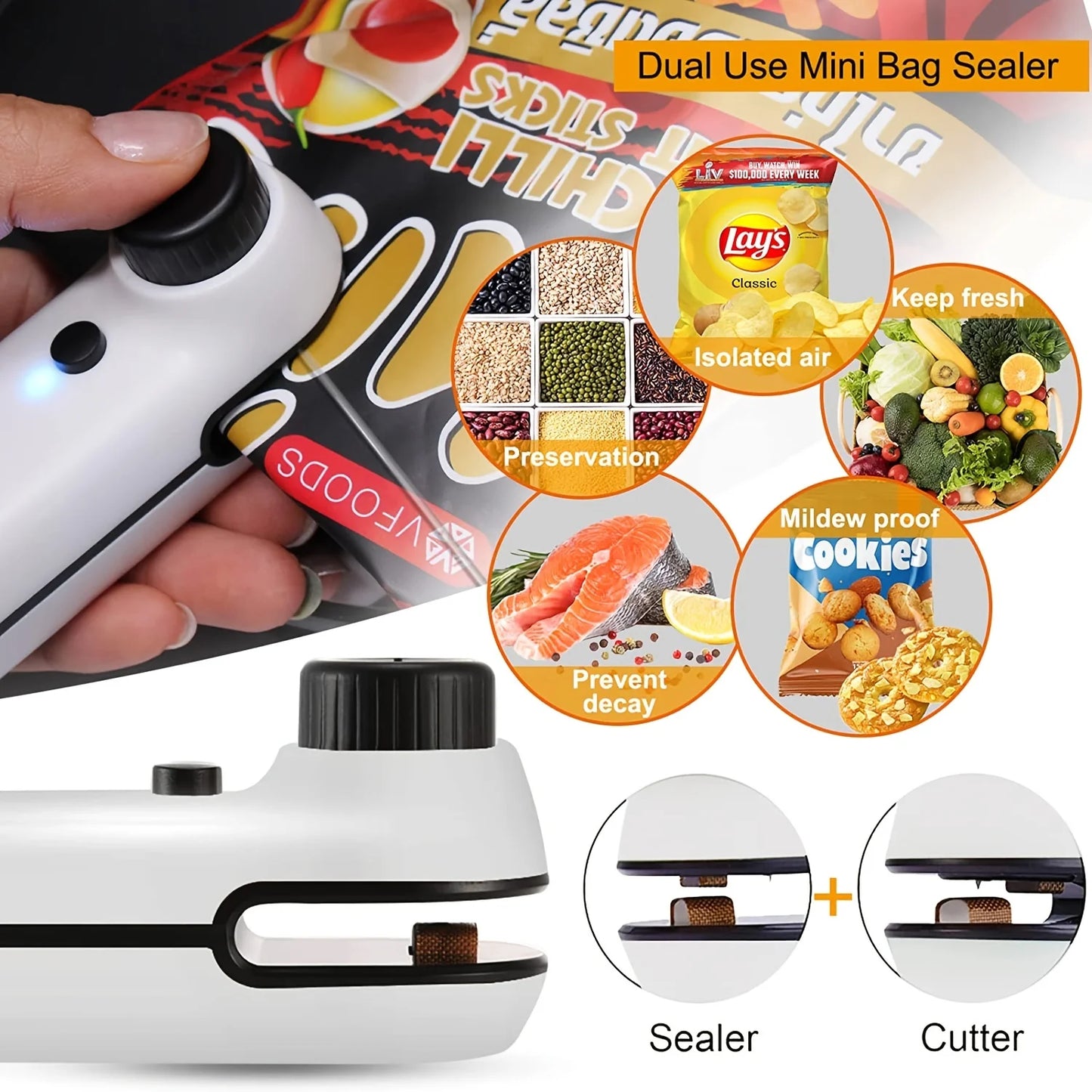 Packaging Heat Sealer Rechargeable