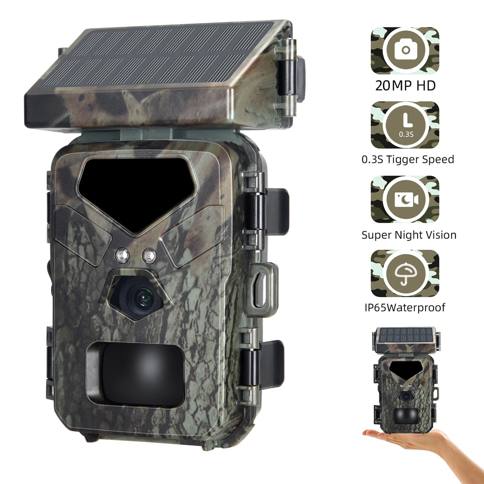 Solar Trail Camera 20MP/1080P - My Store