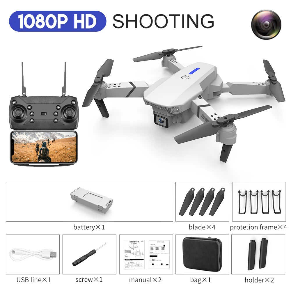 Quadcopter Drone With Wide Angle HD 4K Camera