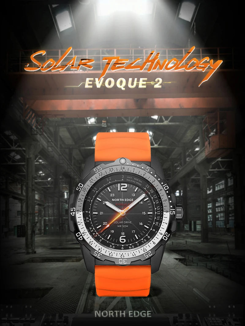 NORTH EDGE EVOQUE 2  Solar Power Watch Waterproof