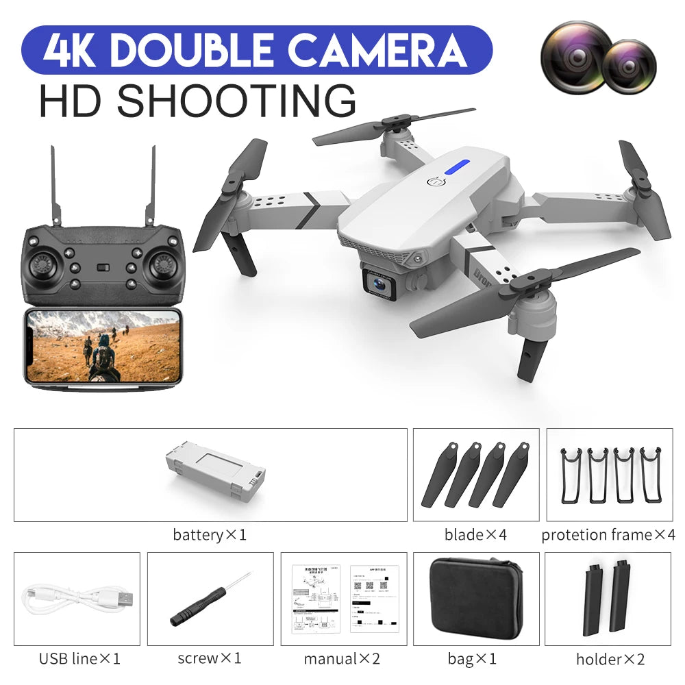 Quadcopter Drone With Wide Angle HD 4K Camera