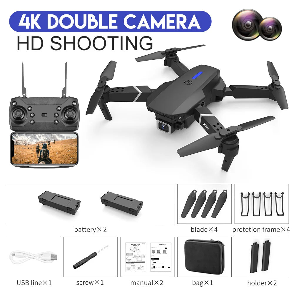 Quadcopter Drone With Wide Angle HD 4K Camera