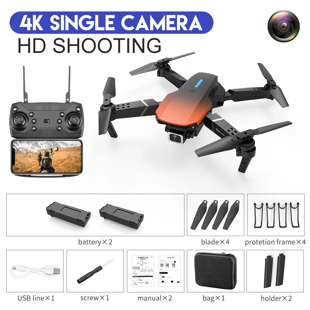 Quadcopter Drone With Wide Angle HD 4K Camera