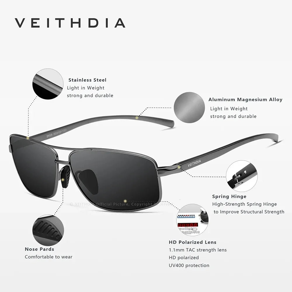 Sunglasses Polarized Lens Aluminum Frame