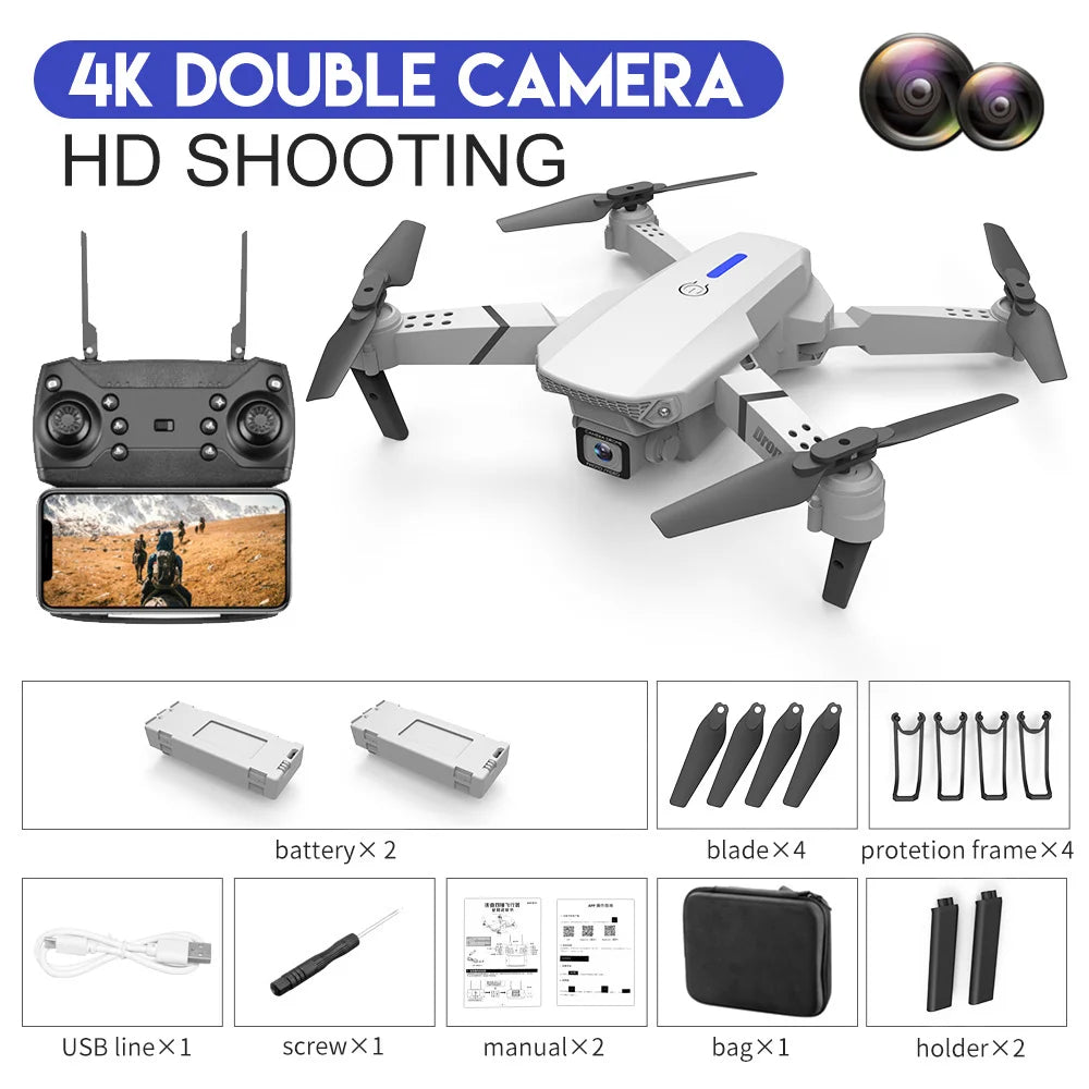 Quadcopter Drone With Wide Angle HD 4K Camera