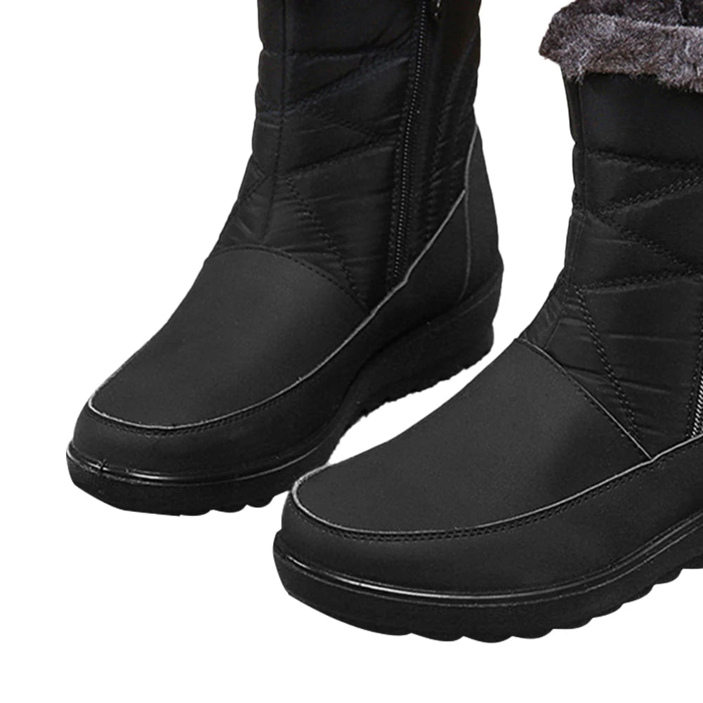 Women Waterproof Plush Ankle Boots - My Store